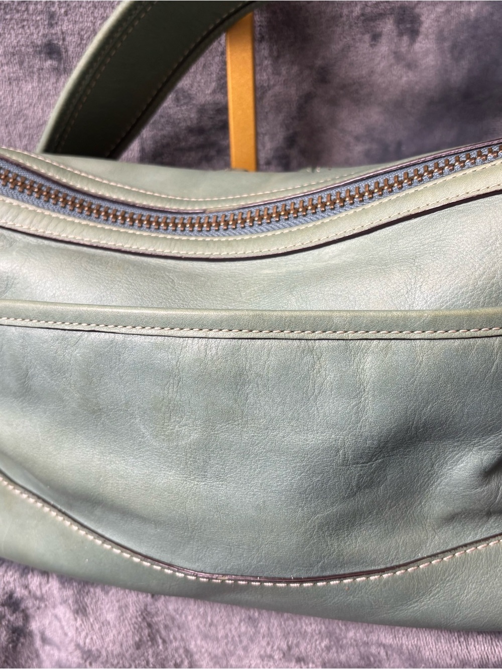 RARE Coach 10328 Legacy 65th Anniversary Double Turnlock Shoulder Bag Pond Blue - Picture 4 of 11